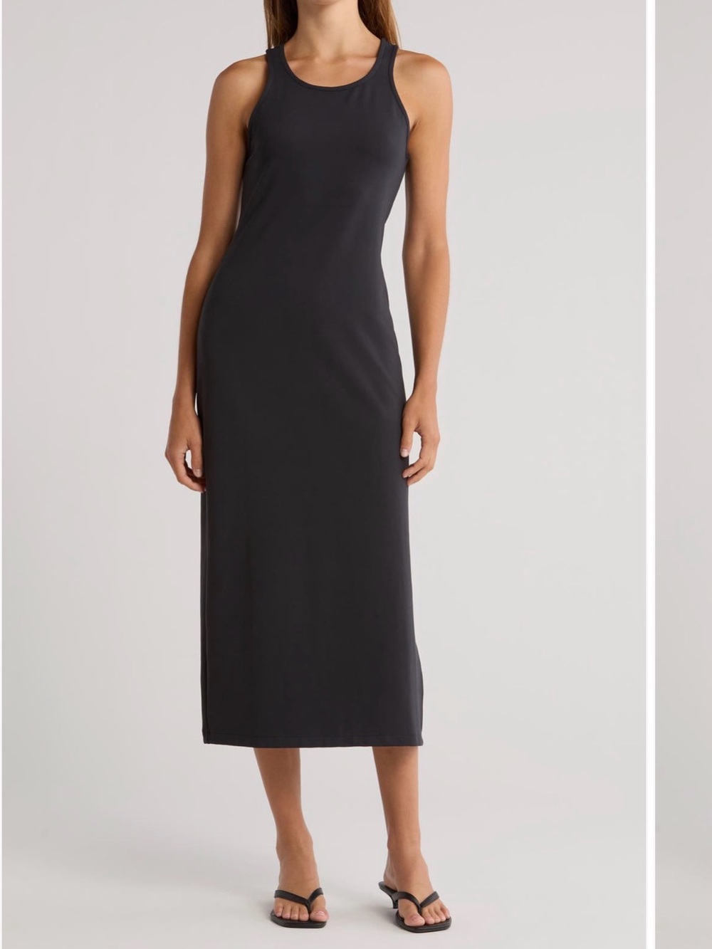 rag & bone Black Midi Tank Dress